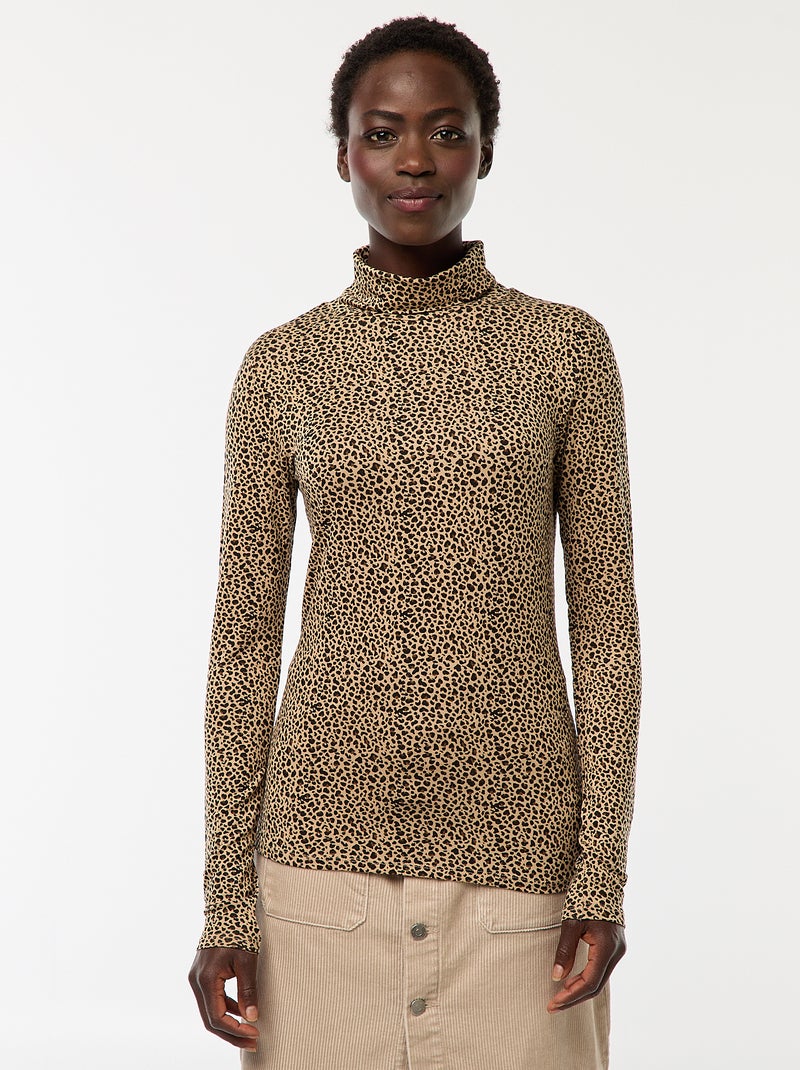 Coltrui met lange mouwen Biege - Kiabi