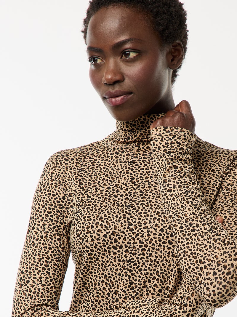 Coltrui met lange mouwen Biege - Kiabi