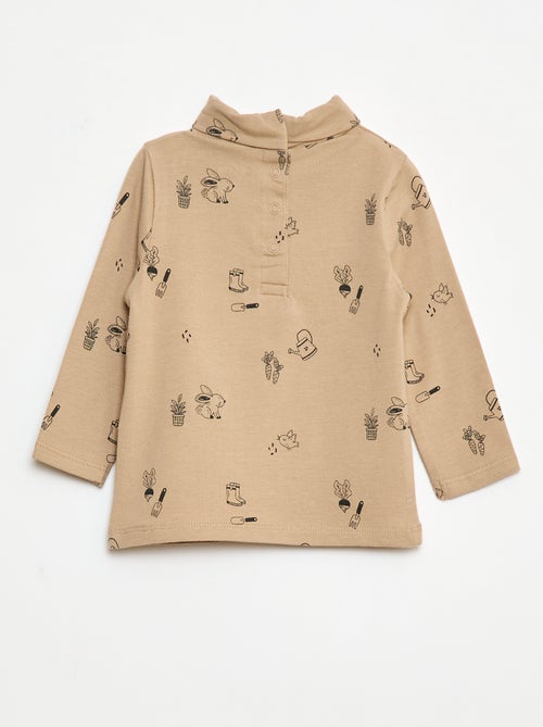 Coltrui met opstaande kraag en motiefje - Kiabi