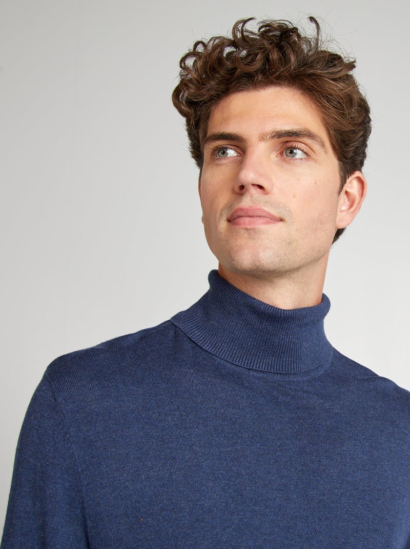 Coltrui van dun tricot BLAUW - Kiabi