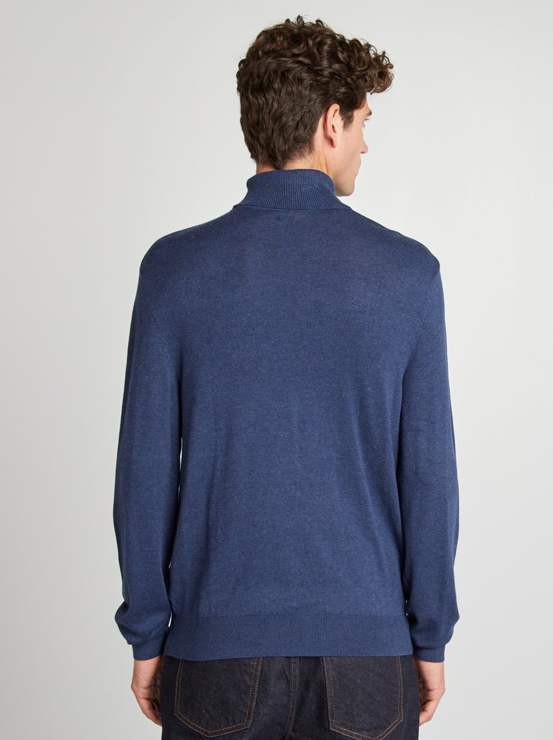 Coltrui van dun tricot BLAUW - Kiabi