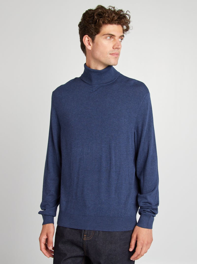 Coltrui van dun tricot BLAUW - Kiabi