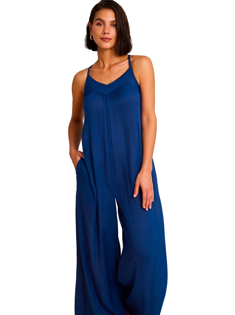 Combi-pantalon à bretelles solstice Bleu - Kiabi