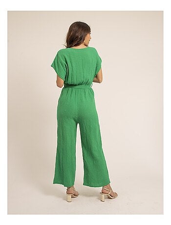 Combi pantalon gaze de coton erolie