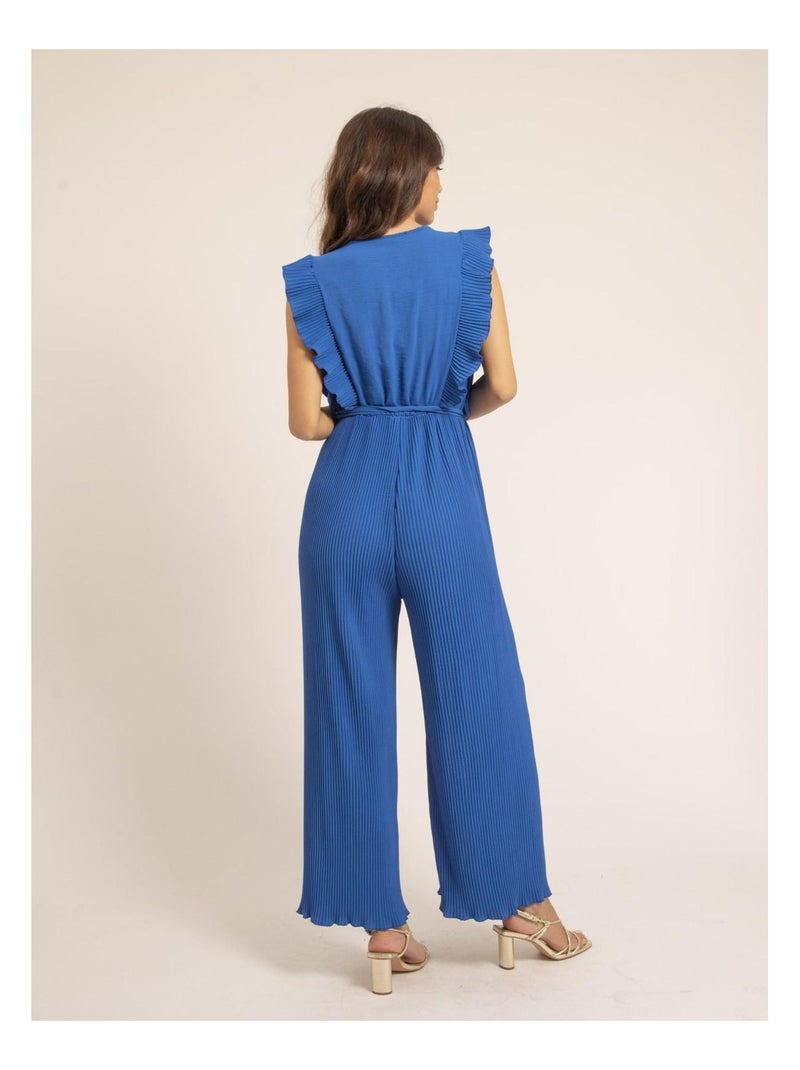 Combi pantalon plissée edena Bleu roi - Kiabi