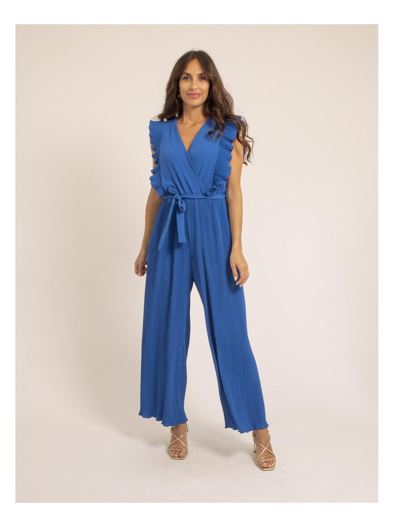 Combi pantalon plissée edena Bleu roi - Kiabi
