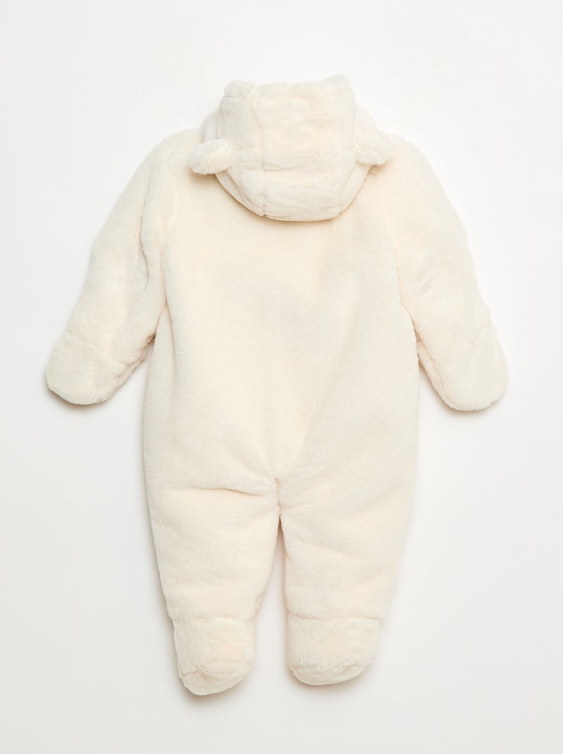 Combi pilote en fausse fourrure Beige - Kiabi