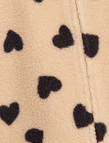 Combi pyjama chaud effet moutonné