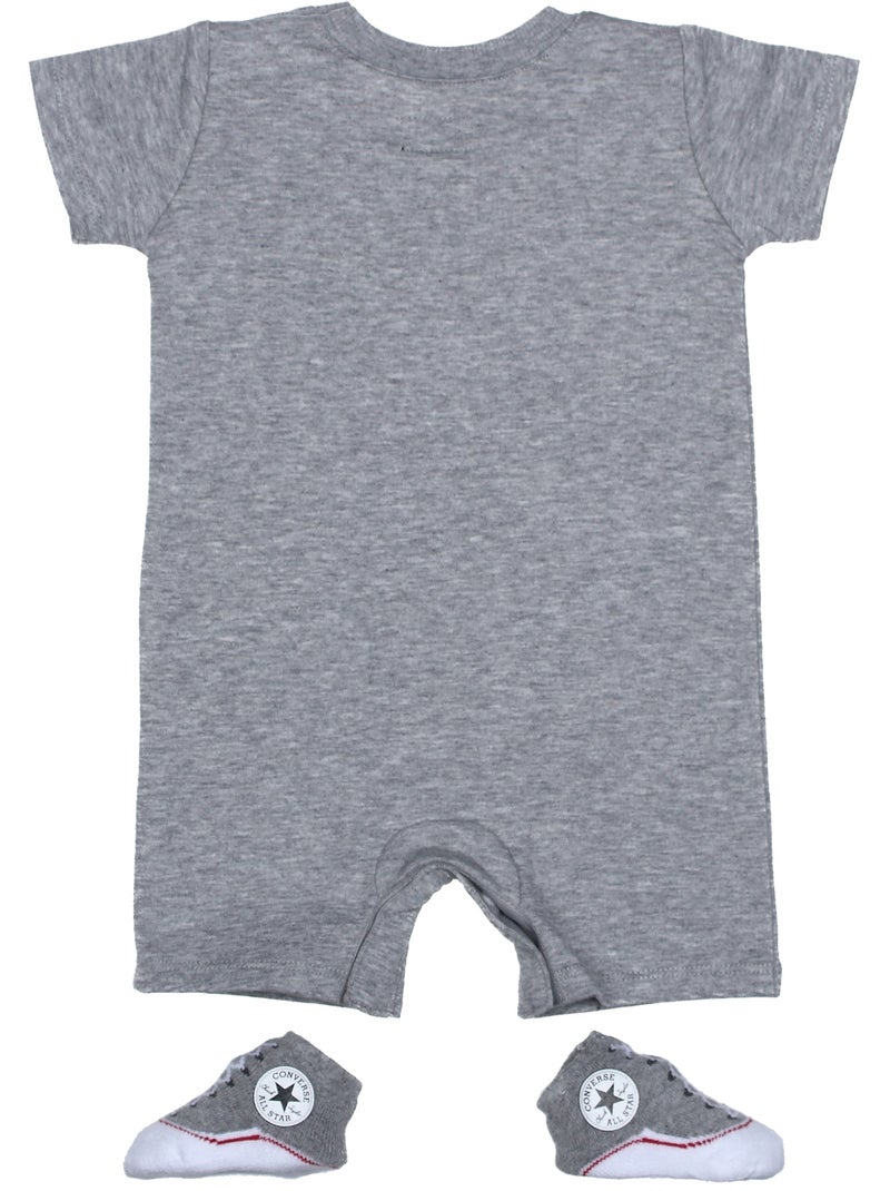 Combi-short Bébé 2 pièces - Converse Gris - Kiabi