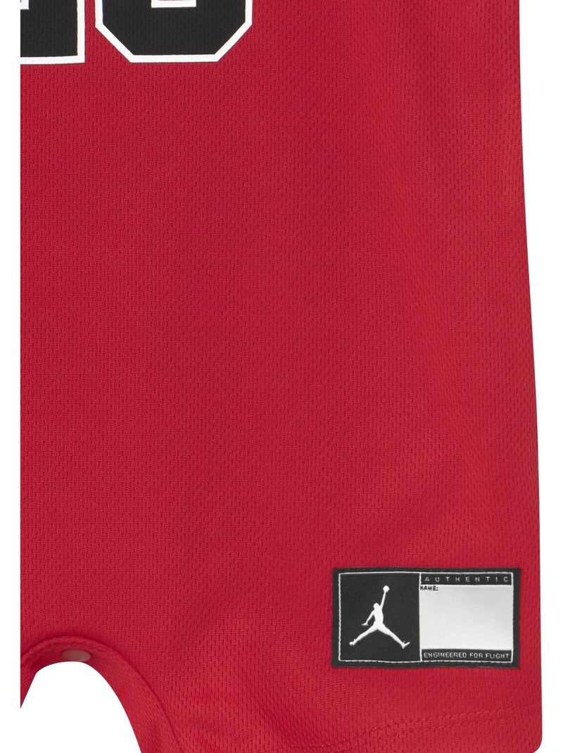 Combi-short Bébé col rond - Jordan Rouge - Kiabi
