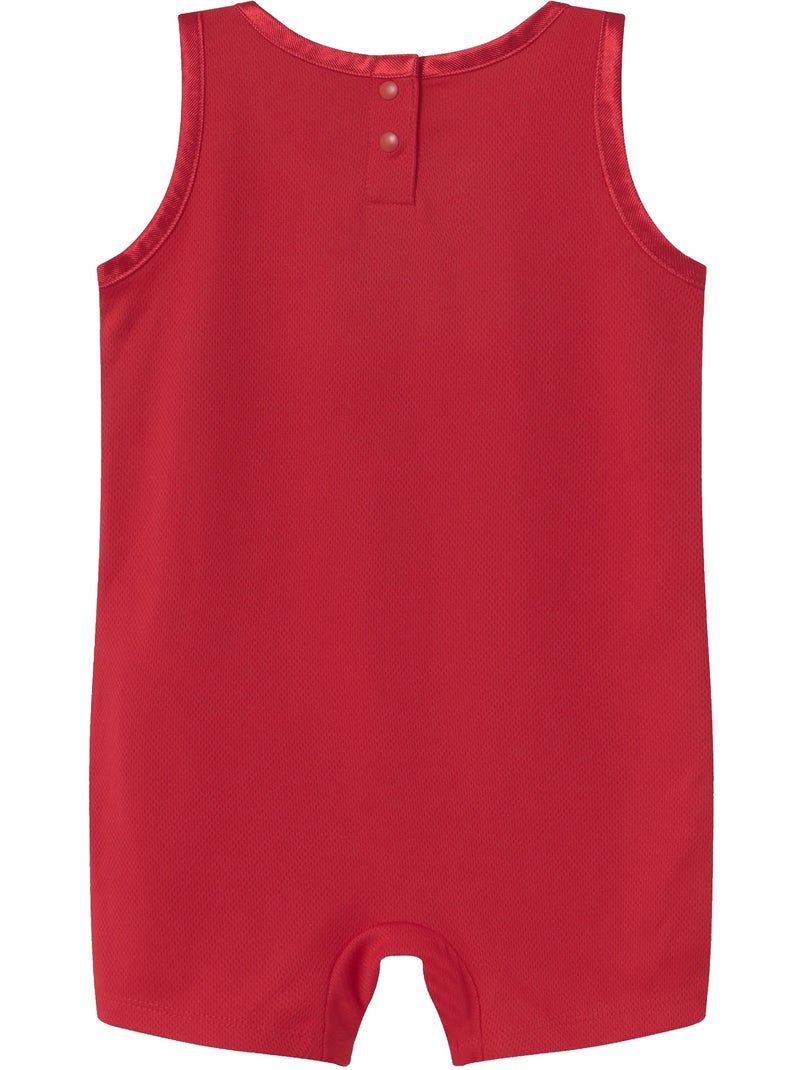 Combi-short Bébé col rond - Jordan Rouge - Kiabi