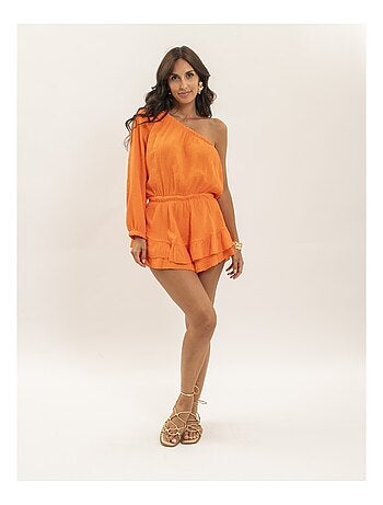 Combi-short gaze de coton xitonia