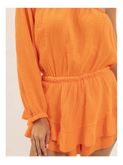 Combi-short gaze de coton xitonia - Kiabi Combi-short gaze de coton xitonia - Kiabi