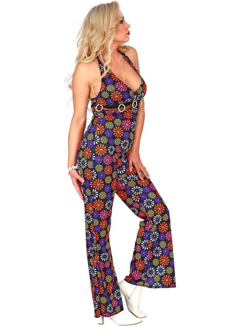 Combinaison à fleurs des années 70 - Kiabi