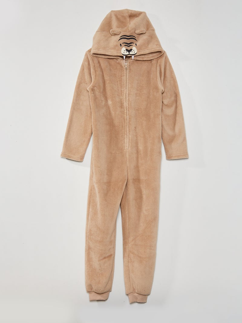 Combinaison 'animal' en polaire Beige - Kiabi