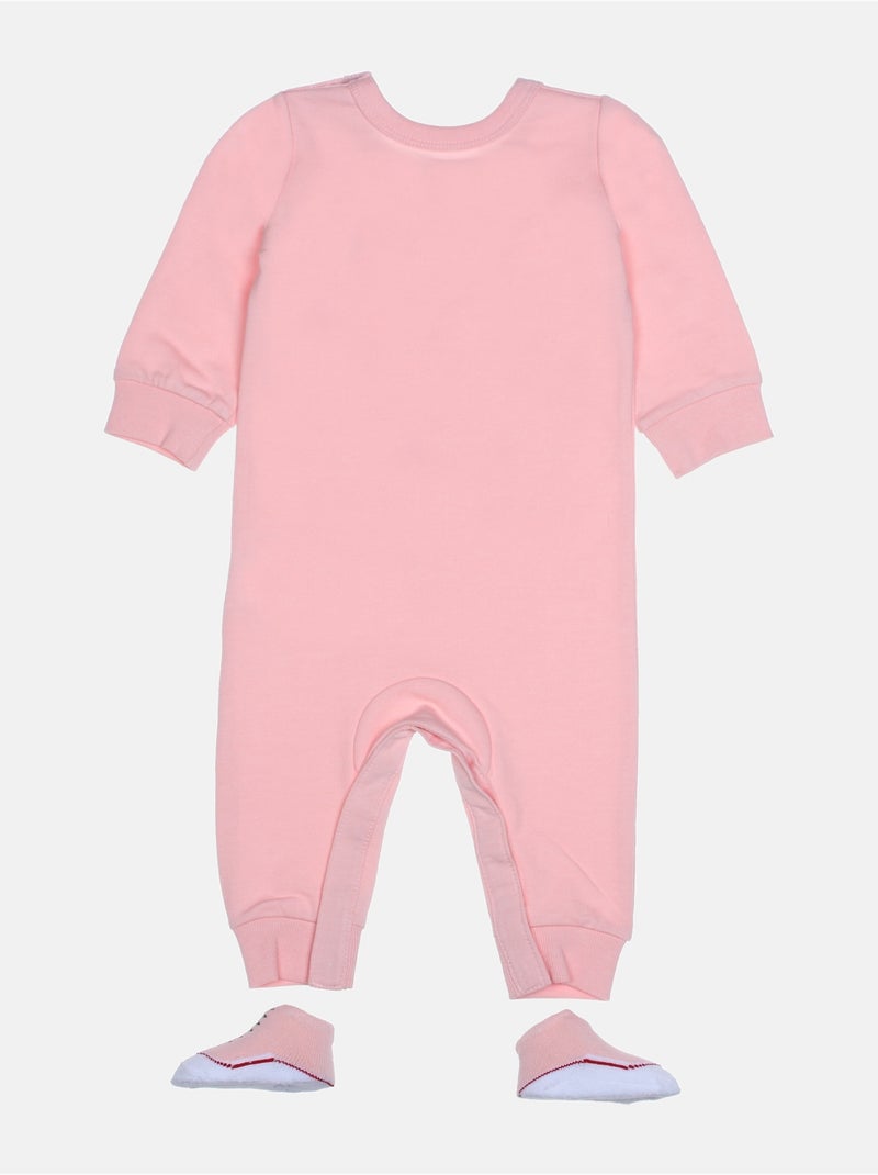 Combinaison bébé 2 pièces - converse Rose - Kiabi
