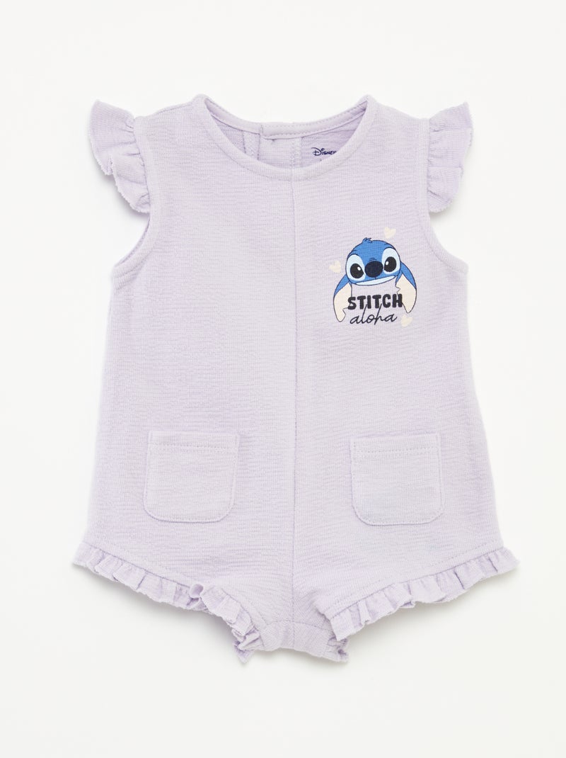 Combinaison courte à volants 'Disney' VIOLET - Kiabi