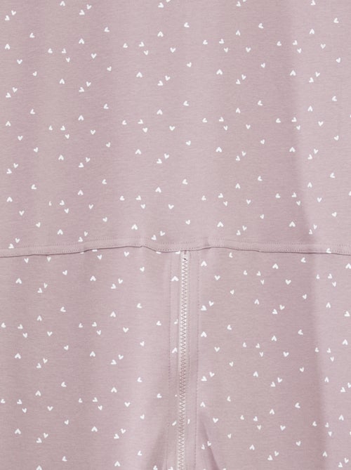 Combinaison de nuit avec ouverture zippée - collection facile à enfiler - Kiabi