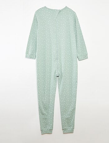 Combinaison de nuit avec ouverture zippée - collection facile à enfiler