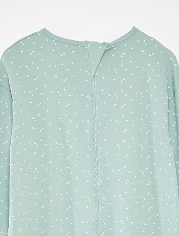 Combinaison de nuit avec ouverture zippée - collection facile à enfiler