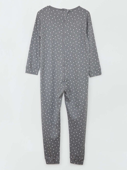 Combinaison de nuit avec ouverture zippée - So Easy - Kiabi