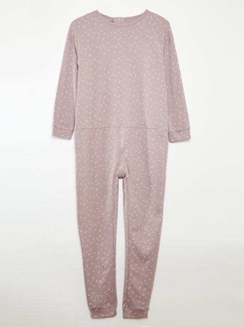 Combinaison de nuit avec ouverture zippée - So Easy - Kiabi