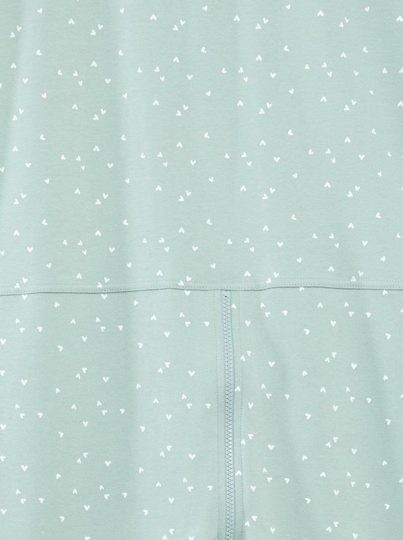 Combinaison de nuit avec ouverture zippée - So Easy VERT - Kiabi