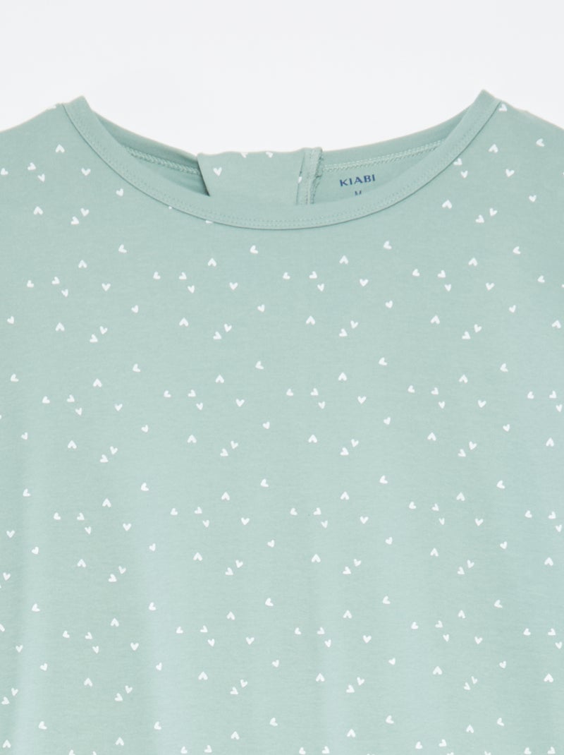 Combinaison de nuit avec ouverture zippée - So Easy VERT - Kiabi