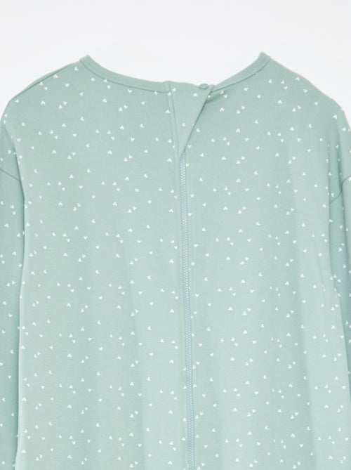 Combinaison de nuit avec ouverture zippée - So Easy - Kiabi