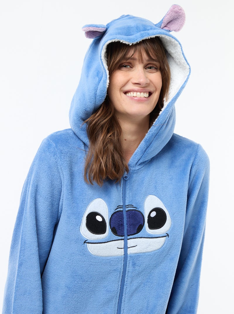 Combinaison de nuit en polaire 'Stitch' 'Disney' Bleu - Kiabi