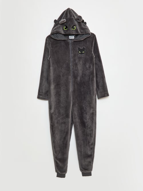 Combinaison de nuit 'Universal' 'Dragon' en polaire - Kiabi