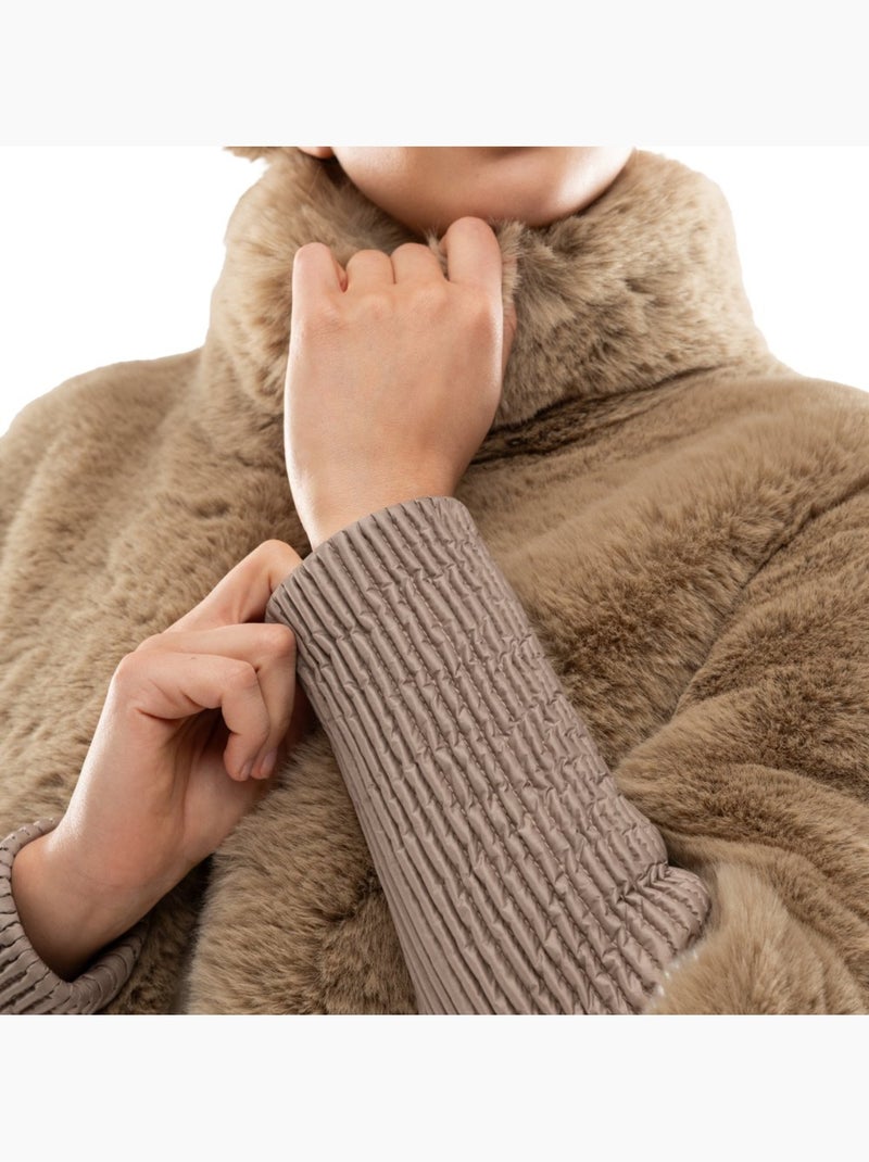 Combinaison de ski rétro en fausse fourrure femme femme val gardena-w camel Beige - Kiabi