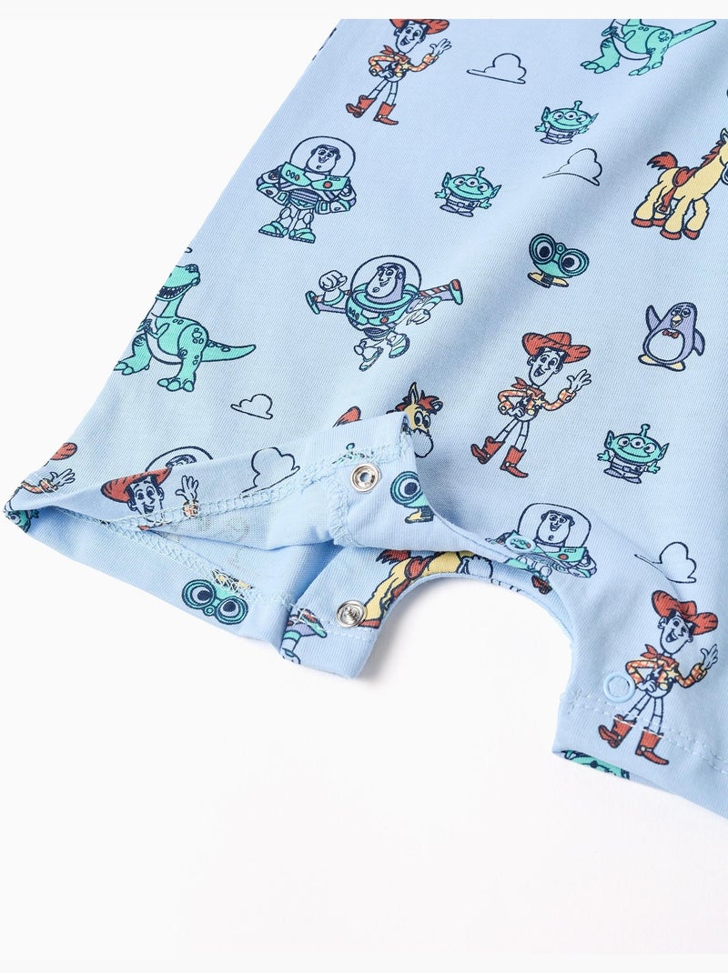 Combinaison en coton avec motif Toy Story Bleu clair - Kiabi