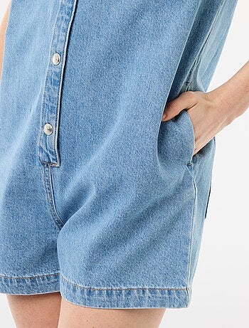 Combinaison en jean courte