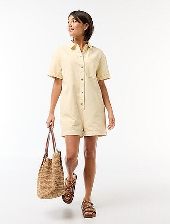 Combinaison en jean courte