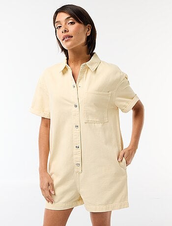 Combinaison en jean courte