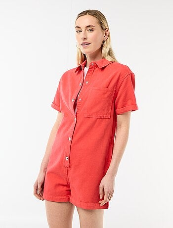 Combinaison en jean courte