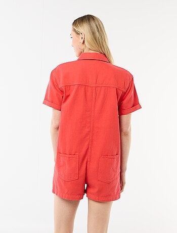 Combinaison en jean courte