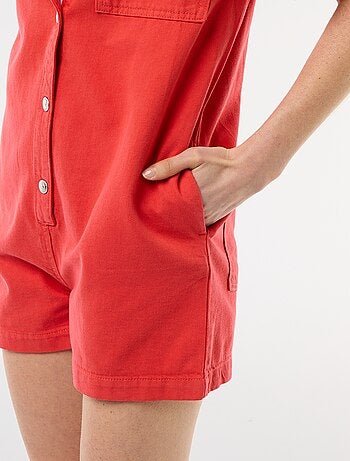 Combinaison en jean courte