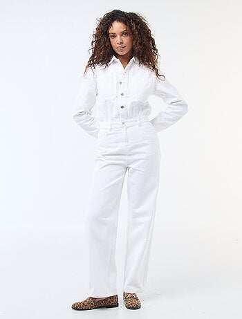 Combinaison en jean manches longues