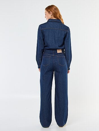 Combinaison en jean manches longues