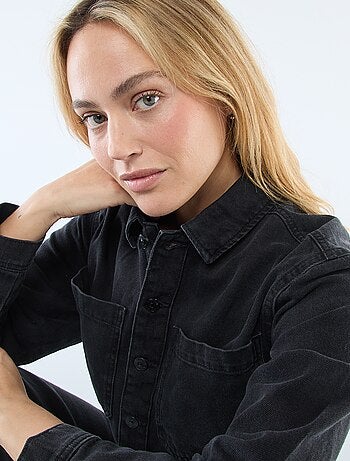 Combinaison en jean manches longues