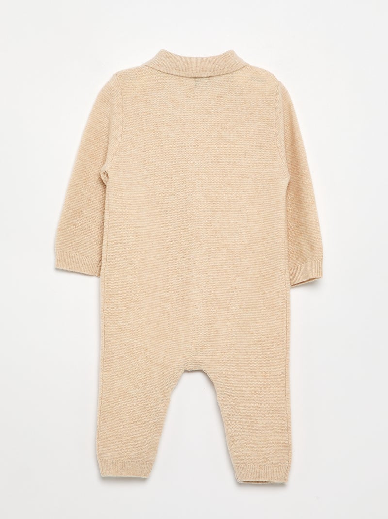 Combinaison en laine et cachemire - Premium Beige - Kiabi