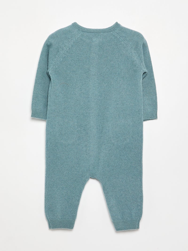 Combinaison en laine et cachemire - Premium Bleu - Kiabi