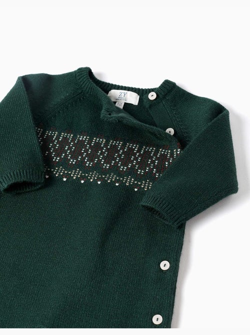 Combinaison en maille avec jacquard - Kiabi