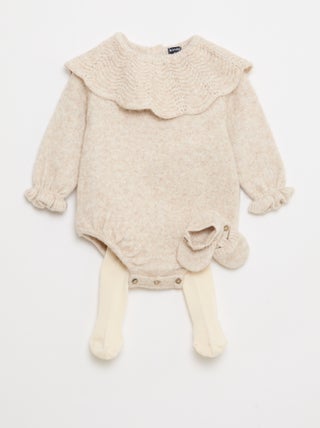 Combinaison en maille tricot