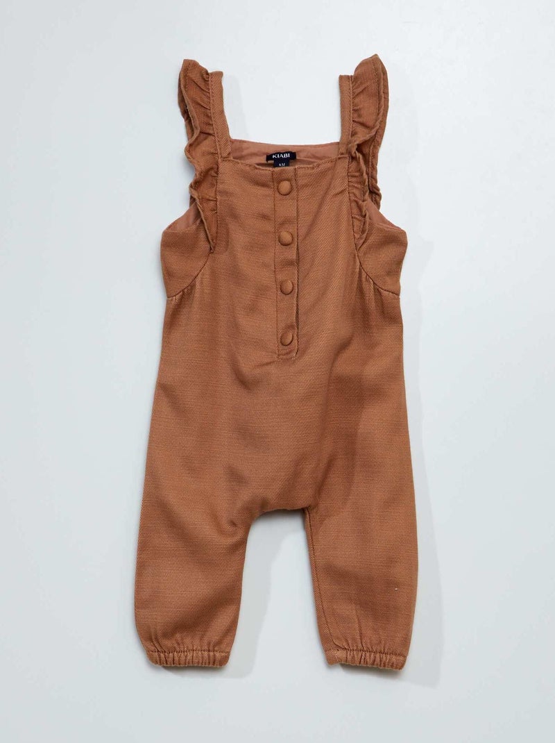 Combinaison en tencel Marron - Kiabi