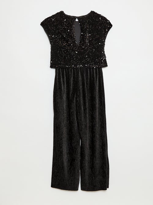 Combinaison en velours sequins - Kiabi