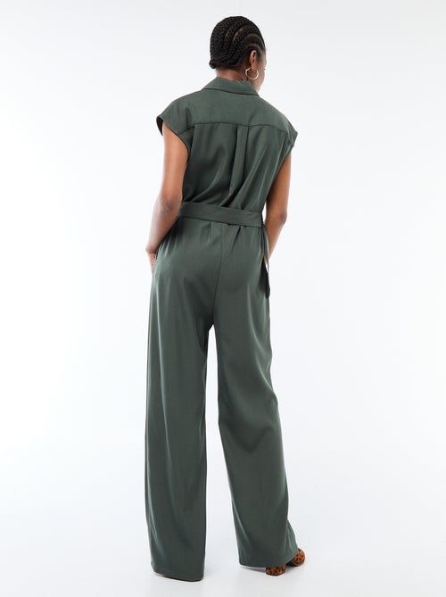 Combinaison femme unie à coupe large - Kiabi