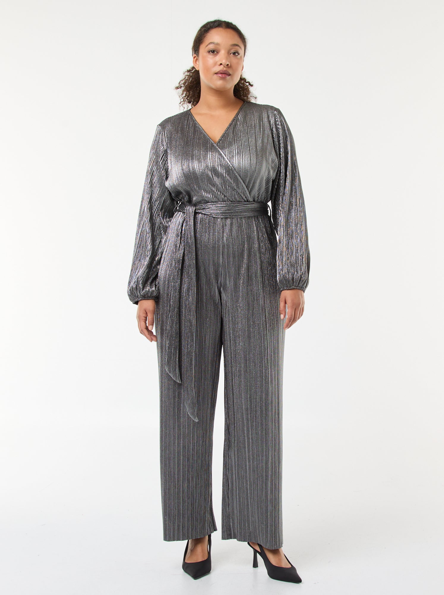 Combinaison Baggy Femme Manches Courtes - Grande Taille S à XXL - Salopette Ample - Lin - Printemps/été - 7